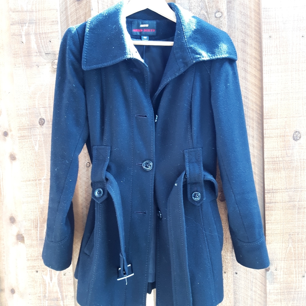 M60 Miss Sixty Short Wool Peacoat